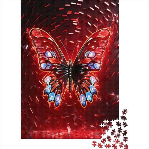 Schmetterling (2) 1000 Teile, Impossible Woody Puzzle,Geschicklichkeitsspiel Für Die Ganze Familie, Erwachsenenpuzzle Ab 14 Jahren Puzzel 1000pcs (75x50cm) von MOBYAT