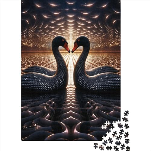 Schwan 1000 Teile Hölzern Puzzle 1000pcs (75x50cm) von MOBYAT