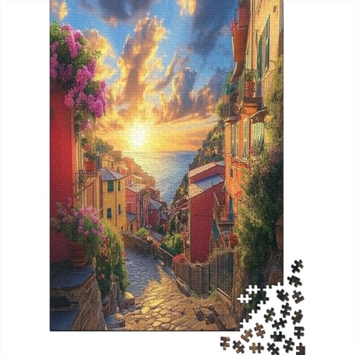 Venedig Wasserstadt 1000 Teile, Impossible Woody Puzzle,Geschicklichkeitsspiel Für Die Ganze Familie, Erwachsenenpuzzle Ab 14 Jahren Puzzel 1000pcs (75x50cm) von MOBYAT