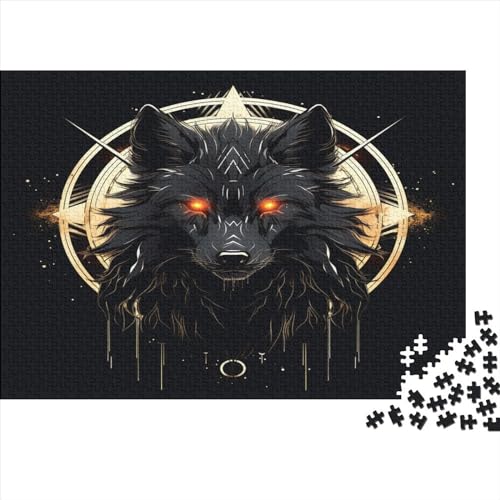 Wolf 1000 Stück Puzzles Für Erwachsene Teenager Stress Abbauen Familien-Puzzlespiel Mit Poster in 1000-teiliges Puzzle Lernspiel Spielzeug Geschenk Puzzel 1000pcs (75x50cm) von MOBYAT