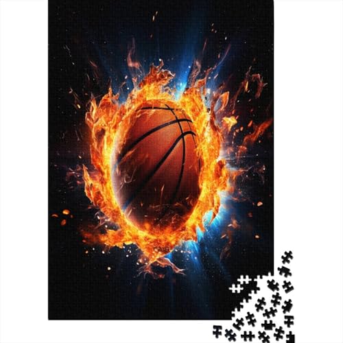 Woody Puzzle 1000 Teile – Puzzle Für Erwachsene – Basketball (1) 1000pcs (75x50cm) von MOBYAT
