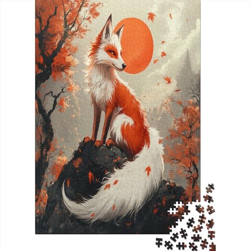Woody Puzzle 1000 Teile – Puzzle Für Erwachsene – Fox 1000pcs (75x50cm) von MOBYAT