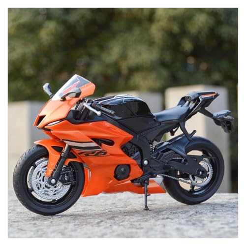 Motorrad Modell 1:12 Für YZF-R6 2020 Orange Druckgussfahrzeuge Sammlerstücke Hobbys Motorradmodell(C) von MOCALUX