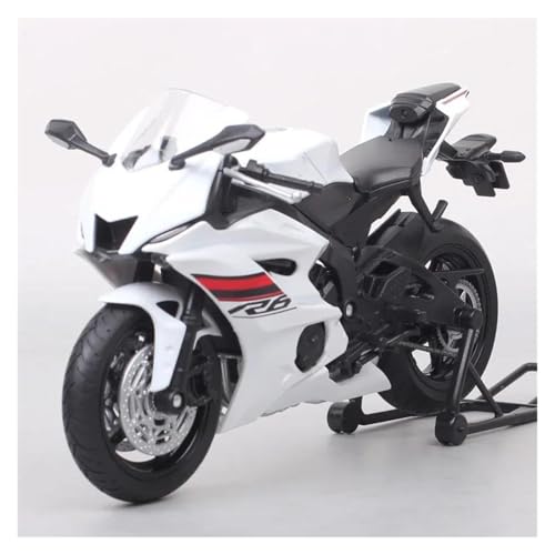 Motorrad Modell Maßstab 1:12 Für YZF-R6 2020 Miniatur-Motorrad-Fahrzeug-Rennmotorrad-Modell Supersport(D) von MOCALUX