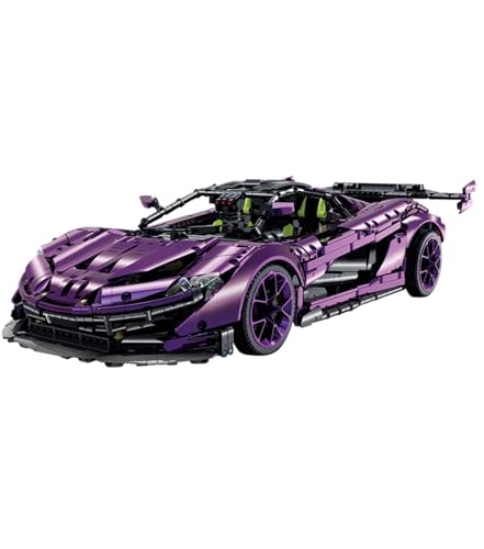 MOCSETS Technik Auto für Mclaren P1, Modellauto-Bausatz im Maßstab 1:8, Klemmbausteine Auto Modellbausatz aus 3224+ Teile (Ohne Originalkarton) von MOCSETS