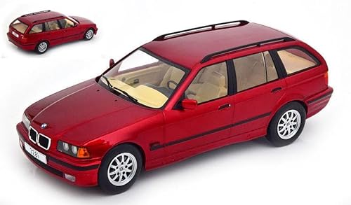 MODELCARGROUP Modell im Maßstab, kompatibel mit BMW 3rd (E36) Touring Metal Red 1:18 MCG18155 von MODELCARGROUP