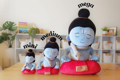 MODI TOYS - Shiv Shankar (Mega 55,9 cm) Plüschtier, ideal für Neugeborene, Säuglinge, Kleinkinder, Großeltern, am besten für Diwali, Babyparty, Geburtstag, Einweihungsfeier, Teddybär-Panda von MODI TOYS