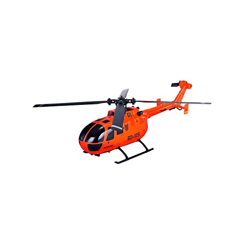MODSTER BO-105 Flybarless RC Hubschrauber I Limited Edition I 256 mm I RTF RC Helikopter inkl. 6-Achs-Fluglagenstabilisierung I Autostart/Autolandung I Ferngesteuerter Hubschrauber mit Fernschaltung von MODSTER