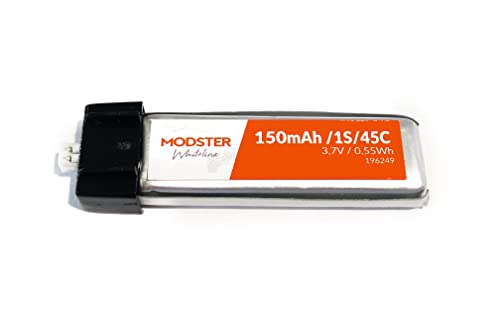 MODSTER 1S 3,7V 150 mAh 45C (Ultra Micro) LiPo Pack, Multicolor von MODSTER