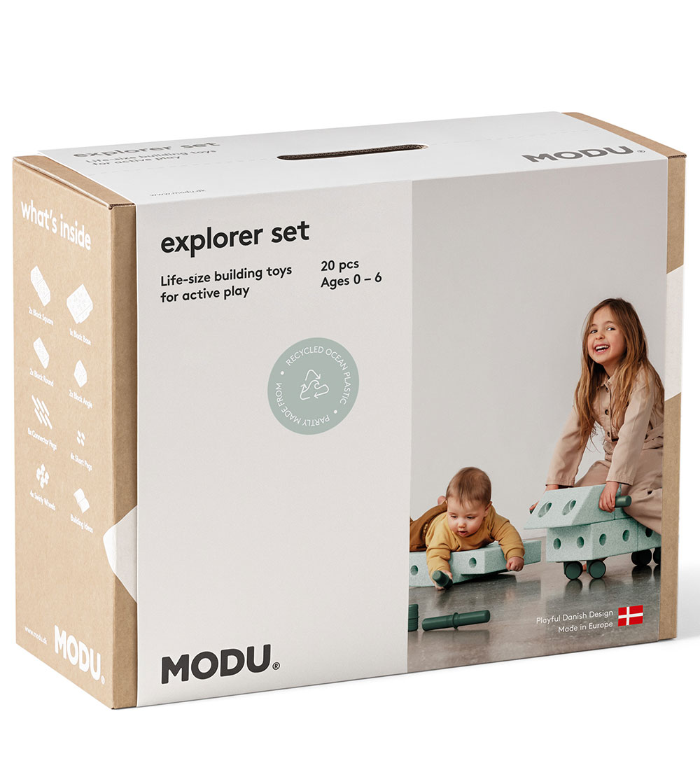 MODU Explorer Set - 20 Teile - 55x40x20 cm - Ocean Mint/Forest G - MODU - One Size - Motorik Tiere MODU Explorer Set - 20 Teile - 55x40x20 cm - Ocean Mint/Forest G - MODU - One Size - Motorik Tiere von MODU