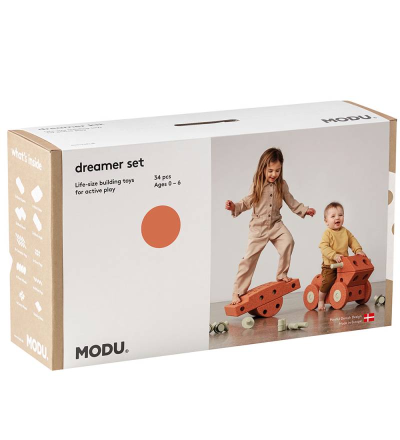 MODU Träumer Set - 34 Teile - 70x40x20 cm - Burnt Orange/Dusty G - MODU - One Size - Motorik Tiere MODU Träumer Set - 34 Teile - 70x40x20 cm - Burnt Orange/Dusty G - MODU - One Size - Motorik Tiere von MODU