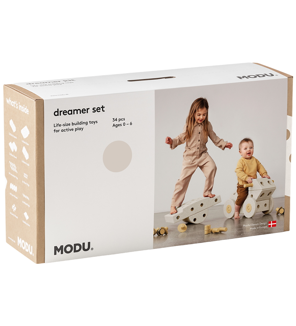 MODU Träumer Set - 34 Teile - 70x40x20 cm - Sand Grey/Honey Hall - MODU - One Size - Motorik Tiere MODU Träumer Set - 34 Teile - 70x40x20 cm - Sand Grey/Honey Hall - MODU - One Size - Motorik Tiere von MODU