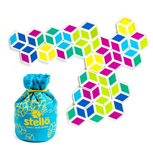 MÖBI Stellö Color Matching Game - Family Friendly Hexagon Match Game Age 5 to Adult, Fun and Easy Colorful Sequence Game for Kids, Preschool, Kindergarten von MÖBI