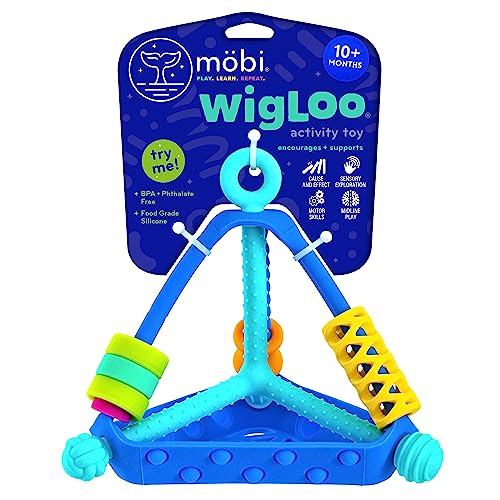 Sensory Toys Für Die Entwicklung - Wigloo Baby Spielzeug 6 Monate & Aufwärts, Zum Drücken, Quetschen, Beißen & Mehr - Early Development & Activity Toys Aus Lebensmitteltauglichem Silikon Von Mobi Games von MÖBI