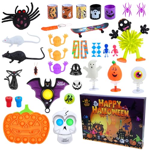 Adventskalender Halloween enthält 34 Spielzeuge, 10 Tage Halloween-Countdown-Kalender, Halloween-Horror-Figuren, Adventskalender Adventskalender Halloween enthält 34 Spielzeuge, 10 Tage Halloween-Countdown-Kalender, Halloween-Horror-Figuren, Adventskalender von MOEMOE BABY