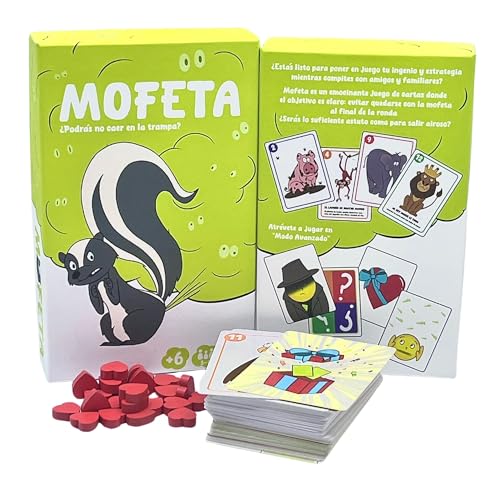 MOFETA Gesellschaftsspiel für Kinder ab 6 Jahren, Geschenk für Kinder 6 Jahre, zum Spielen mit Familie oder Freunden Rapido, einfach und lustig, Kartenspiel für Kinder 6 7 8 9 10 11 12 Jahre, 15 MOFETA Gesellschaftsspiel für Kinder ab 6 Jahren, Geschenk für Kinder 6 Jahre, zum Spielen mit Familie oder Freunden Rapido, einfach und lustig, Kartenspiel für Kinder 6 7 8 9 10 11 12 Jahre, 15 von MOFETA