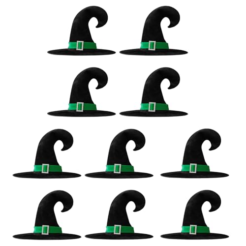 MOIDHSAG 10 Stück Samt Hexenhut Kollektion Für Halloween Festlichkeiten Unisex Zauberer Kopfbedeckungen Handgefertigte Kopfbedeckungen Zubehör MOIDHSAG 10 Stück Samt Hexenhut Kollektion Für Halloween Festlichkeiten Unisex Zauberer Kopfbedeckungen Handgefertigte Kopfbedeckungen Zubehör von MOIDHSAG