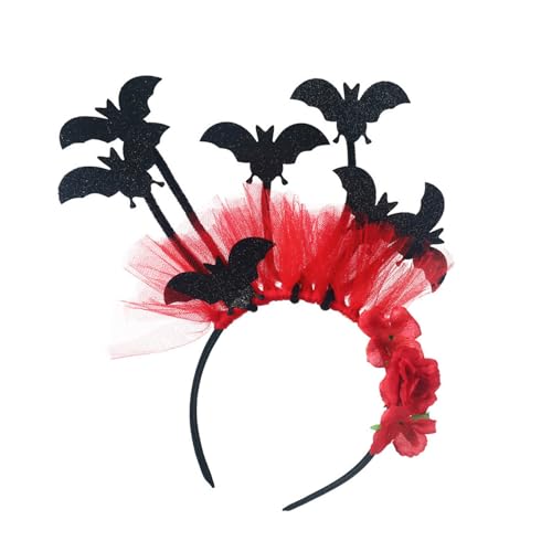 MOIDHSAG Übertriebenes Halloween-Fledermaus-Haarband für Festival, gruseliges Stirnband, Cosplay, Kopfbedeckung, Kostüm, Kopfschmuck, Maskeraden-Zubehör MOIDHSAG Übertriebenes Halloween-Fledermaus-Haarband für Festival, gruseliges Stirnband, Cosplay, Kopfbedeckung, Kostüm, Kopfschmuck, Maskeraden-Zubehör von MOIDHSAG