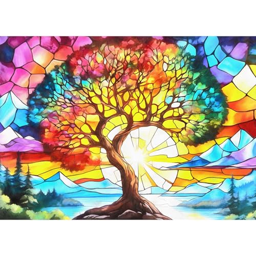 Puzzle 1000 Teile,Puzzle Erwachsene, EIN Herausforderndes Rätsel,Puzzlespiele für Die Ganze Familie,Geschenke für Frauen,Geschenke für Männer,Thema:Baum des Lebens Puzzle 1000 Teile,Puzzle Erwachsene, EIN Herausforderndes Rätsel,Puzzlespiele für Die Ganze Familie,Geschenke für Frauen,Geschenke für Männer,Thema:Baum des Lebens von MOJIGE
