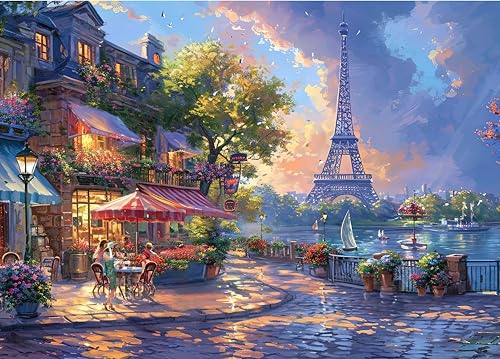Puzzle 1000 Teile,Puzzle Erwachsene, EIN Herausforderndes Rätsel,Puzzlespiele für Die Ganze Familie,Geschenke für Frauen,Geschenke für Männer,Thema:Eiffelturm von MOJIGE