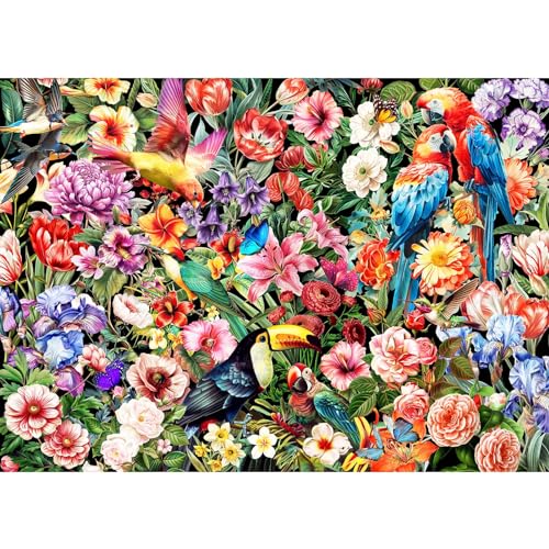 Puzzle 1000 Teile,Puzzle Erwachsene, EIN Herausforderndes Rätsel,Puzzlespiele für Die Ganze Familie,Geschenke für Frauen,Geschenke für Männer,Thema:Blumen und Vögel Puzzle 1000 Teile,Puzzle Erwachsene, EIN Herausforderndes Rätsel,Puzzlespiele für Die Ganze Familie,Geschenke für Frauen,Geschenke für Männer,Thema:Blumen und Vögel von MOJIGE