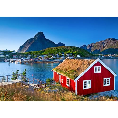 Puzzles 1000 Teile für Erwachsene, Puzzle für Erwachsene, 1000-teiliges Puzzle, herausforderndes Spiel für das Ganze für Frauen, Geschenke für Männer, Thema: Norwegen Lofoten Puzzles 1000 Teile für Erwachsene, Puzzle für Erwachsene, 1000-teiliges Puzzle, herausforderndes Spiel für das Ganze für Frauen, Geschenke für Männer, Thema: Norwegen Lofoten von MOJIGE