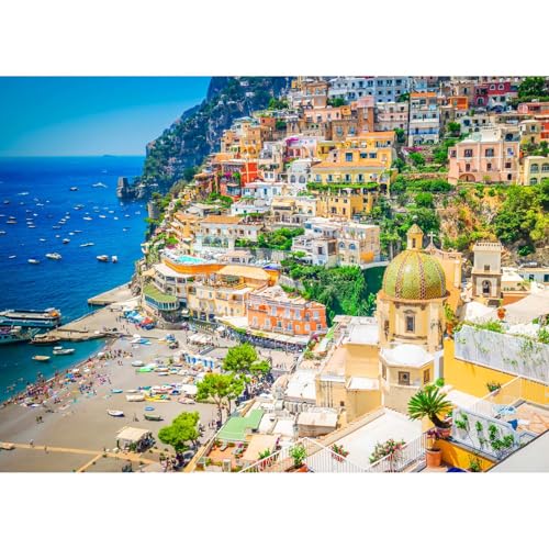 Puzzles 1000 Teile für Erwachsene, Puzzle für Erwachsene, 1000-teiliges Puzzle, herausforderndes Spiel für das Ganze für Frauen, Geschenke für Männer, Thema: Stadt Positano Puzzles 1000 Teile für Erwachsene, Puzzle für Erwachsene, 1000-teiliges Puzzle, herausforderndes Spiel für das Ganze für Frauen, Geschenke für Männer, Thema: Stadt Positano von MOJIGE