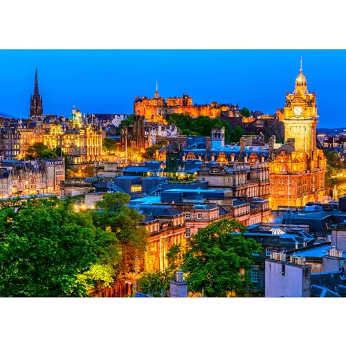 Puzzles für Erwachsene 1000, Puzzles für Erwachsene, herausfordernde Puzzles, Puzzlespiel für das Ganze für Frauen, Geschenke für Männer, Thema: Edinburgh Puzzles für Erwachsene 1000, Puzzles für Erwachsene, herausfordernde Puzzles, Puzzlespiel für das Ganze für Frauen, Geschenke für Männer, Thema: Edinburgh von MOJIGE