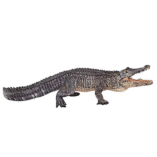 MOJO Alligator mit beweglichem Kiefer realistische Internationale Tierwelt handbemalte Spielzeugfigur von MOJO