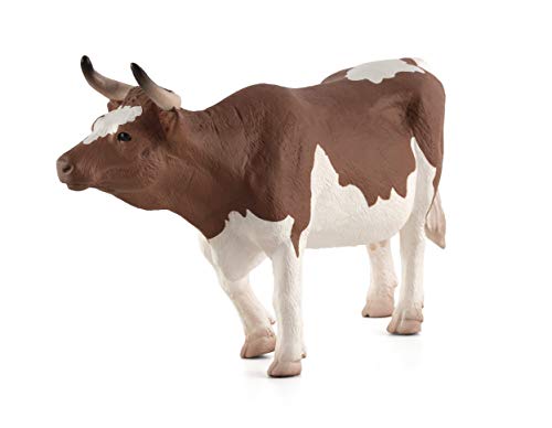 MOJO Simmental Kuh realistische Bauernhoftierfigur handbemalt von MOJO