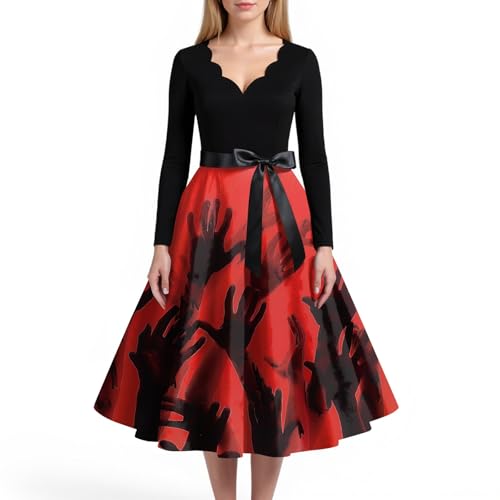 MOKBAY Clown Kostüm Halloween Skelett Engel Halloweenkostüme Costume Kostüme Übergröße Partykleid Cosplay Mittelalter Spinne Scary Kleid Kleider Lustig Kleidung Blutig Halloween Kleider XXL von MOKBAY