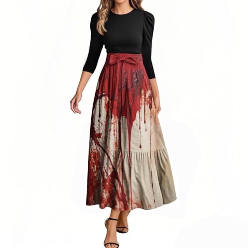 MOKBAY Damen Halloween Kostüm Vampir Übergröße Cosplay Vampire Partykleid Kleid Blutig Geist Kostüm Lustig Kleider Costume Halloweenkostüme Mittelalter Kleidung Blutiges Halloween Outfits XXL MOKBAY Damen Halloween Kostüm Vampir Übergröße Cosplay Vampire Partykleid Kleid Blutig Geist Kostüm Lustig Kleider Costume Halloweenkostüme Mittelalter Kleidung Blutiges Halloween Outfits XXL von MOKBAY