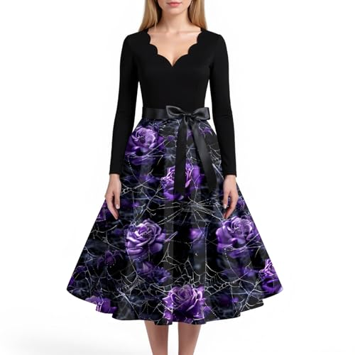 MOKBAY Halloween Kostüm Große Größen Kleidung Scary Costume Fledermaus Kleider Halloweenkostüme Partykleid Hexen Lustig Kostüm Y2k Engel Medieval Blutiges Kleid Cosplay Halloween Costumes 4XL von MOKBAY