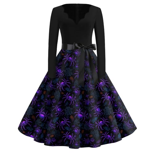 MOKBAY Halloween Kostüm Teufel Partykleid Hexe Nonne Costume Vintage Mittelalter Kleidung Kostüm Scary Kleid Kleider Vampir Gruselig Übergröße Cosplay Halloweenkostüme Kleid Halloween 5XL von MOKBAY