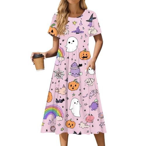 MOKBAY Halloween Kostüm Vampir Damen Hexen Cosplay Medieval Partykleid Kostüme Kleid Große Größen Kleidung Costume Geist Nonne Halloweenkostüm Blutig Y2k Blutiges Kleider Kleid Schwarz Halloween L von MOKBAY