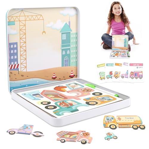 Magnetische Puzzle, Cartoon Magnetische Puzzles Spielzeug, Magnet Kinderspielzeug, Pädagogisches Magnetisches Spiel Puzzle Spielzeug für Kinder, Jungen, Mädchen im Alter von 3 4 5 Jahren Magnetische Puzzle, Cartoon Magnetische Puzzles Spielzeug, Magnet Kinderspielzeug, Pädagogisches Magnetisches Spiel Puzzle Spielzeug für Kinder, Jungen, Mädchen im Alter von 3 4 5 Jahren von MOKIDO