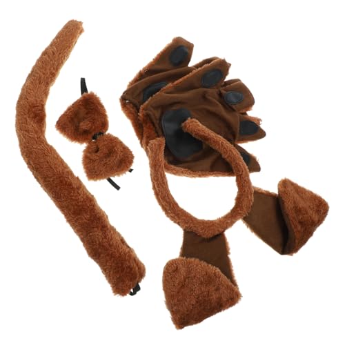 MOKKHNB 1 Satz Hundekostüm Zubehör Teiliges Tierkostüm für Haarreif Handschuhen für Partys Cosplay Geburtstagsfeiern und Festivals MOKKHNB 1 Satz Hundekostüm Zubehör Teiliges Tierkostüm für Haarreif Handschuhen für Partys Cosplay Geburtstagsfeiern und Festivals von MOKKHNB