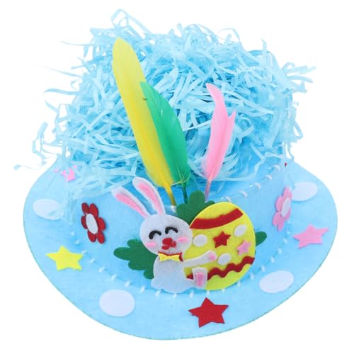MOKKHNB 1 Satz Osterhut Deko Diy-set Zur Herstellung Einer Ostermütze Ostern-küken-hut Osterhauben-set Für Den Kindergeburtstag Osterhauben-set Für Nicht Gewebt Zufällige Farbe von MOKKHNB
