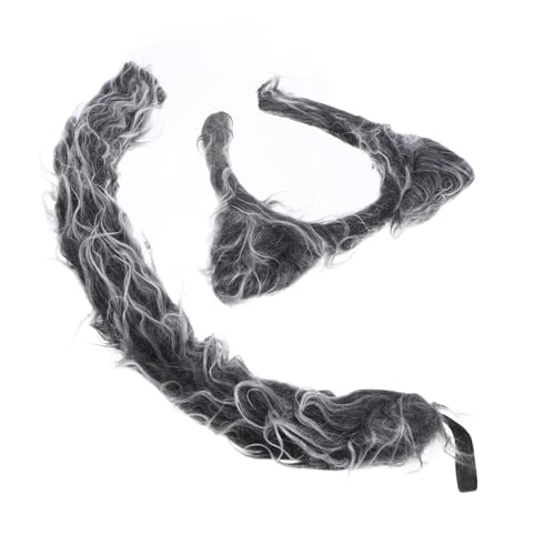 MOKKHNB 1 Satz Wolf Kostümset für Teiliges Wolf Cosplay Zubehör mit Haarreif und für Halloween Karneval und Rollenspiele Dekoratives Foto Accessoire von MOKKHNB
