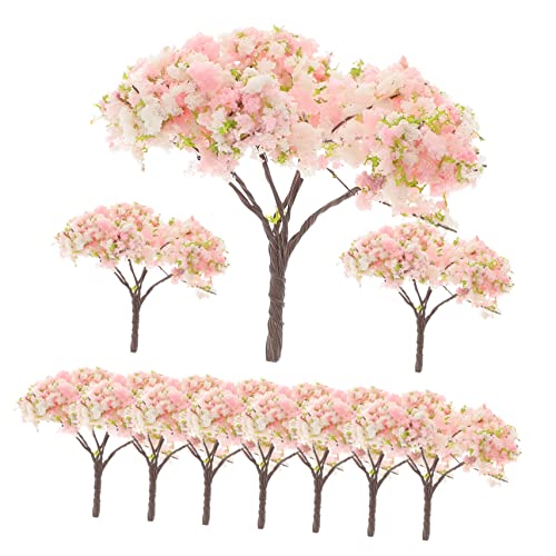 MOKKHNB 10Stücke Künstliche Kirschblüten Dekoration Faux Cherry Blossom Ornamente für Frühlingsdeko Blütenarrangements für Zuhause von MOKKHNB