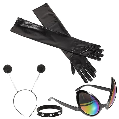 MOKKHNB 1Satz Lustiges Alien Kostüm mit Sonnenbrille Haarband Handschuhen Partys Musikfestivals Party Dekoration für Männer Frauen MOKKHNB 1Satz Lustiges Alien Kostüm mit Sonnenbrille Haarband Handschuhen Partys Musikfestivals Party Dekoration für Männer Frauen von MOKKHNB