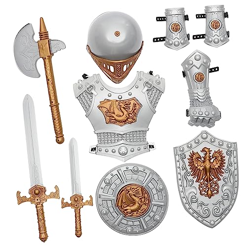 MOKKHNB 1Satz Ritter Kostüm für Teiliges Performance Kostüm für Halloween Mottopartys Rollenspiele Mittelalterliche Reiterbekleidung für Jungen MOKKHNB 1Satz Ritter Kostüm für Teiliges Performance Kostüm für Halloween Mottopartys Rollenspiele Mittelalterliche Reiterbekleidung für Jungen von MOKKHNB