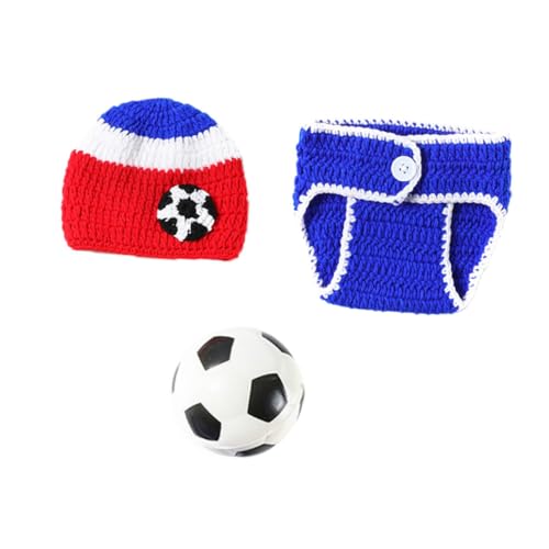 MOKKHNB 1satz Kostüm Football Outfit Mit Strickshorts Und Mütze Für Neugeborene Monate Kreative Fotografie Requisiten Für Babyshootings MOKKHNB 1satz Kostüm Football Outfit Mit Strickshorts Und Mütze Für Neugeborene Monate Kreative Fotografie Requisiten Für Babyshootings von MOKKHNB