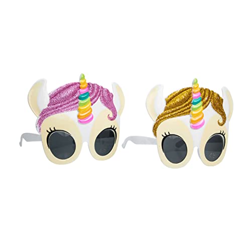 MOKKHNB 2 Stücke Cartoon Brillen Einhorn Partybrille Tragbare Fotorahmen Lustige Sonnenbrille für Erwachsene und Kinder Partyzubehör MOKKHNB 2 Stücke Cartoon Brillen Einhorn Partybrille Tragbare Fotorahmen Lustige Sonnenbrille für Erwachsene und Kinder Partyzubehör von MOKKHNB