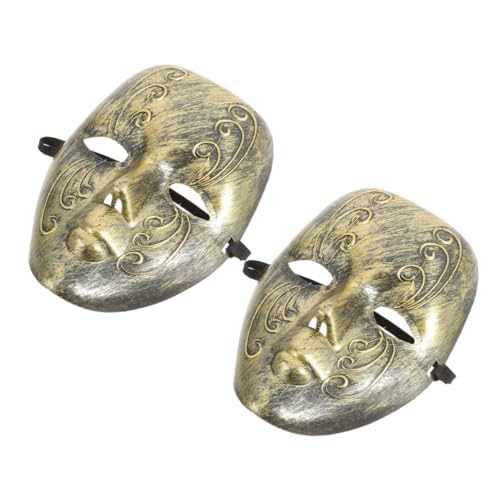 MOKKHNB 2 Stück Vintage Maske für Erwachsene Retro Vollgesichts Maskerade für Kostümpartys Halloween Dekorationen Langlebig Komfortabel Vollständige Abdeckung für Geheimnisvolles Auftreten MOKKHNB 2 Stück Vintage Maske für Erwachsene Retro Vollgesichts Maskerade für Kostümpartys Halloween Dekorationen Langlebig Komfortabel Vollständige Abdeckung für Geheimnisvolles Auftreten von MOKKHNB
