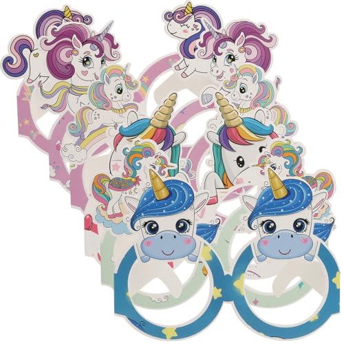 MOKKHNB 24 Paare Einhorn Partybrillen Wiederverwendbare Leichte Pappbrillen für Unvergessliche Geburtstagsfeiern als Deko und Partygeschenke für Erwachsene MOKKHNB 24 Paare Einhorn Partybrillen Wiederverwendbare Leichte Pappbrillen für Unvergessliche Geburtstagsfeiern als Deko und Partygeschenke für Erwachsene von MOKKHNB