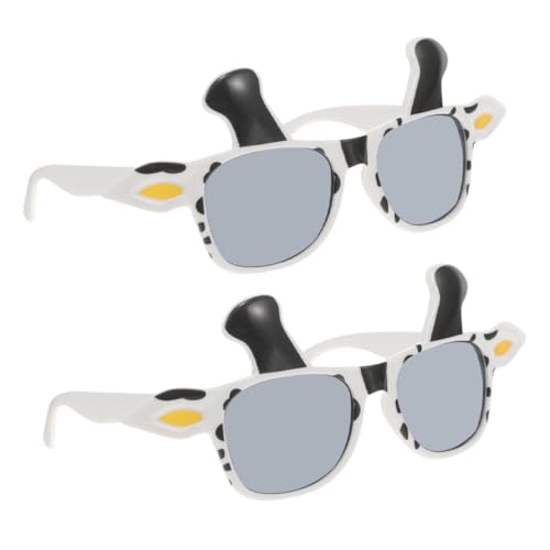 MOKKHNB 2Stücke Lustige Kuhbrille für Frauen Witzige Kuh Sonnenbrille für Cosplay Partys Accessoires für Kuh Themenkostüme Karneval Spaß Garantiert von MOKKHNB