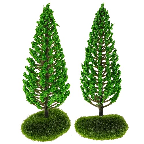 MOKKHNB 2Stücke Miniatur Baumschmuck für Sandtisch Gestaltete Landschaftsbäume für Szenenlayout und Modellbau für DIY Projekte und Kreative Dekorationen von MOKKHNB