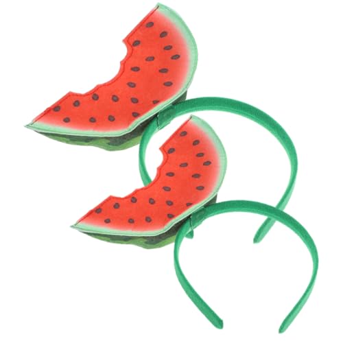 MOKKHNB 2Stücke Wassermelonen Stirnbänder für Frauen Sommer Haarschmuck Lustiges Kostüm Accessoire für Partys und Foto Requisiten Unvergessliche mit Wassermelonen Design von MOKKHNB