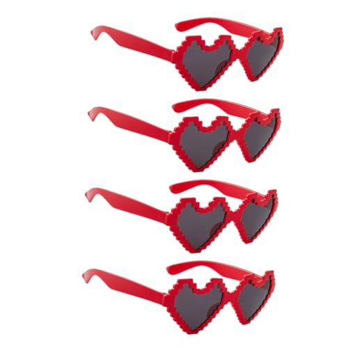 MOKKHNB 4Stücke Herz Sonnenbrille für Party Dekoration Brillenspielzeuge für Jugendliche Unisex Design für Valentinstag Festliche Anlässe MOKKHNB 4Stücke Herz Sonnenbrille für Party Dekoration Brillenspielzeuge für Jugendliche Unisex Design für Valentinstag Festliche Anlässe von MOKKHNB